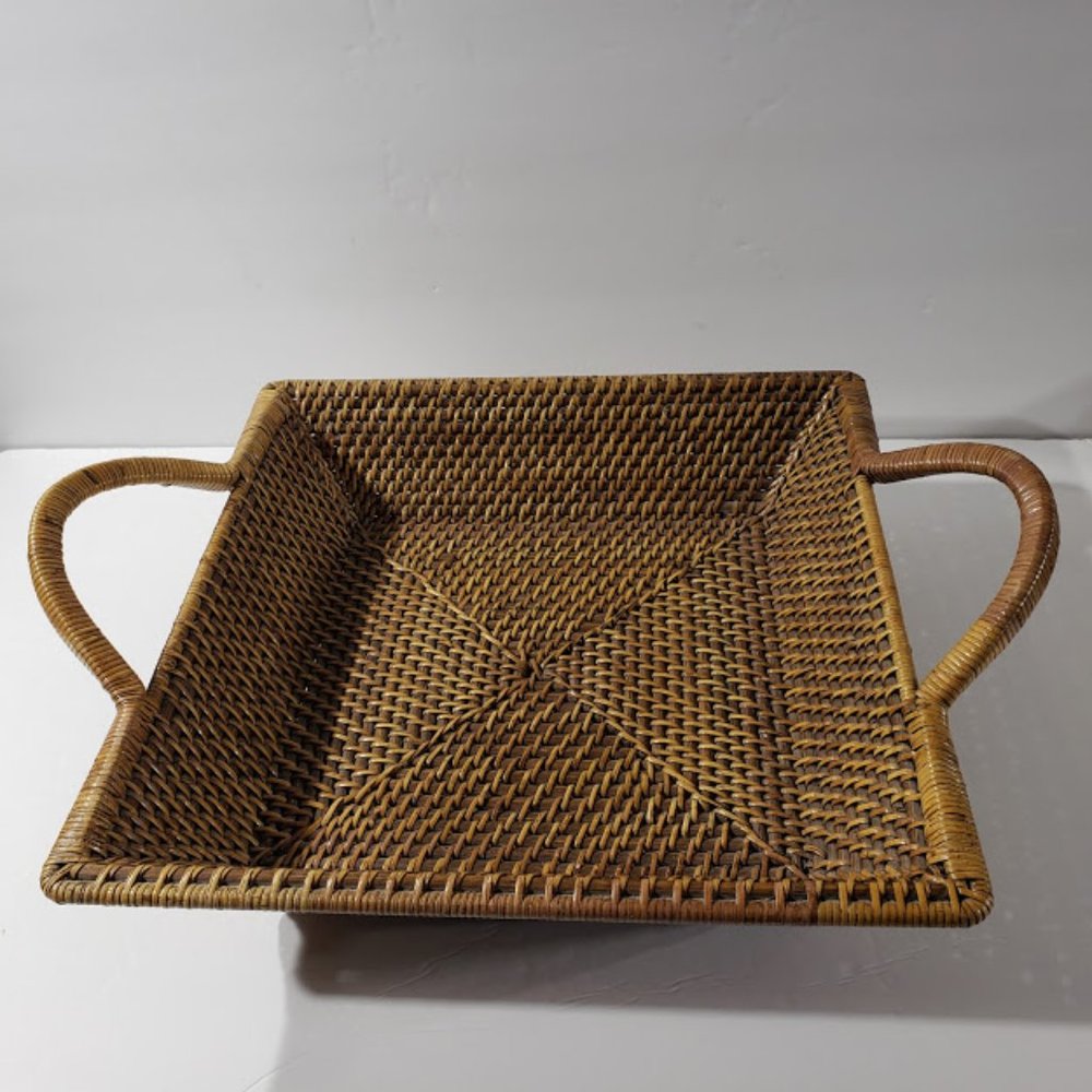 Pampered Chef Woven Selections Square Basket Tray